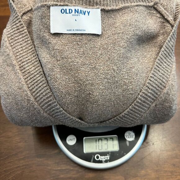 EUC Old Navy Women's V-Neck Sweater / Tan / Size Large - Picture 5 of 7